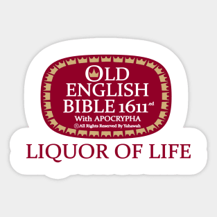 Old English Bible 1611 with the Apocrypha|  Sons of Thunder Sticker